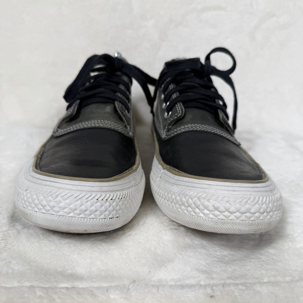 Converse All Star Leather Duck Boot Low Top Sneakers Black Gray Mens 9/Womens 11 - Picture 9 of 14
